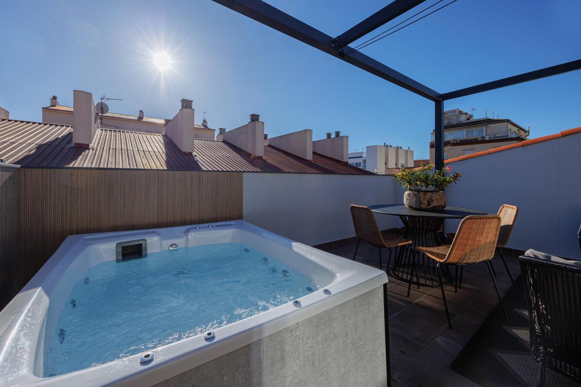Atico Duplex Playa Area Barcelona Con Spa Exterior Montgat Kültér fotó
